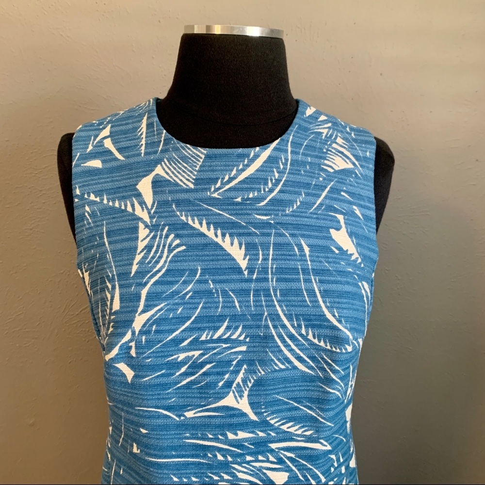 Tory Burch Gulf Shore Tabora Mini Blue Dress Size 2 - Picture 5 of 12